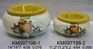 Ceramic olive ashtray