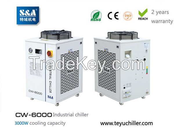S&amp;amp;amp;A water chiller CW-6000 with 3KW cooling capacity and environmental refrigerant
