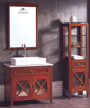 solid wood  cabinet, modern bathroom vanity