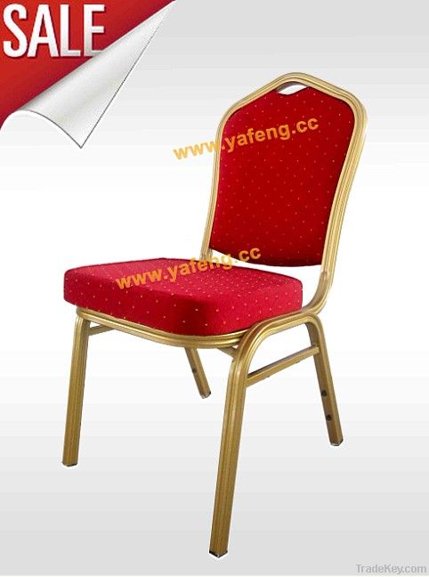 Exquisite gold aluminum Banquet chair YF312