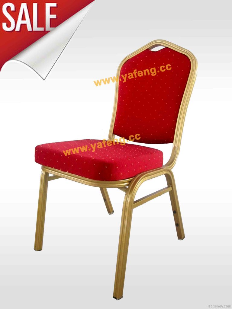 Exquisite gold aluminum Banquet chair YF312