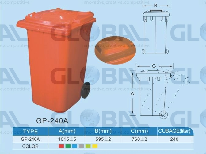 Industrial Wheelie Bin 240L