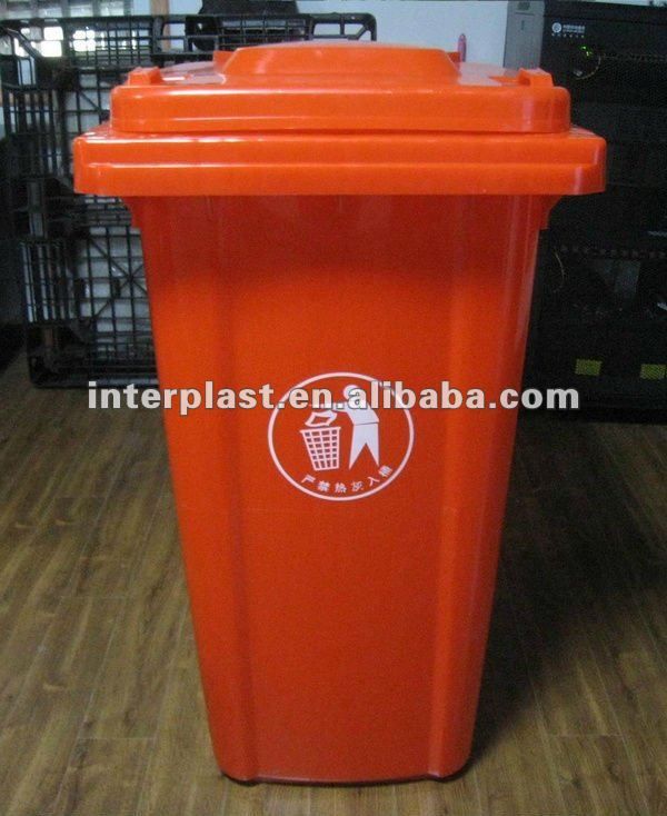 Promoted 240L Reinforced Wheelie Bins, 240Ltr Plastic Waste Bin