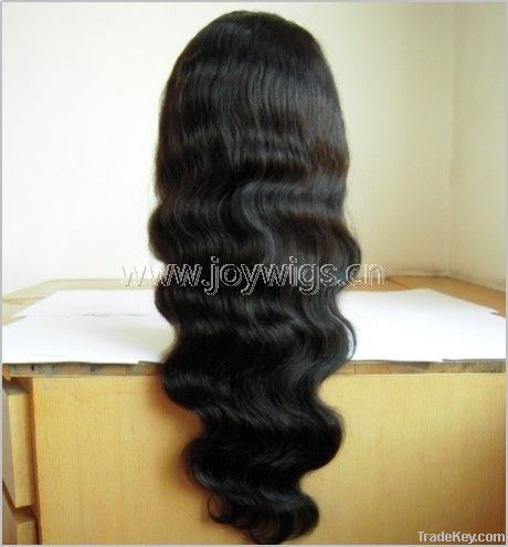 Instock!!!18inch body wave 100% Indian Remy hair lace front wig