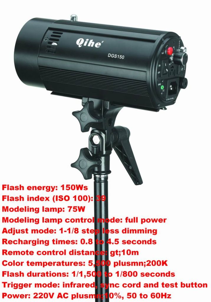 180w Studio Flash With Alumnim Housing