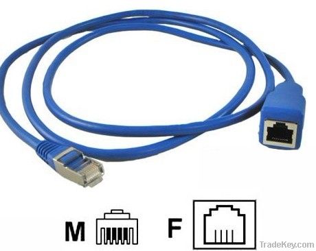 Premium RJ45 Male to Female Cat5e 24AWG Ethernet Extension Cable