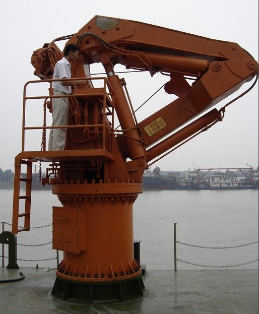 ship Hydraulic Knuckle&Telescopic Crane for marine