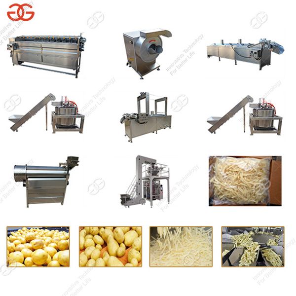 Fuly Automatic Frozen French Fries Production Line for Sale