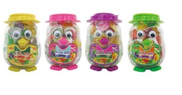 mini fruit jelly packed in bags