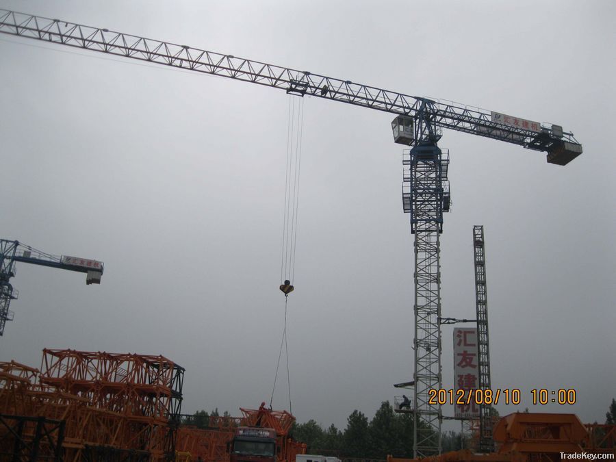 PT5515 Top Flat Tower Crane 8tons Load 45m Working High Specification