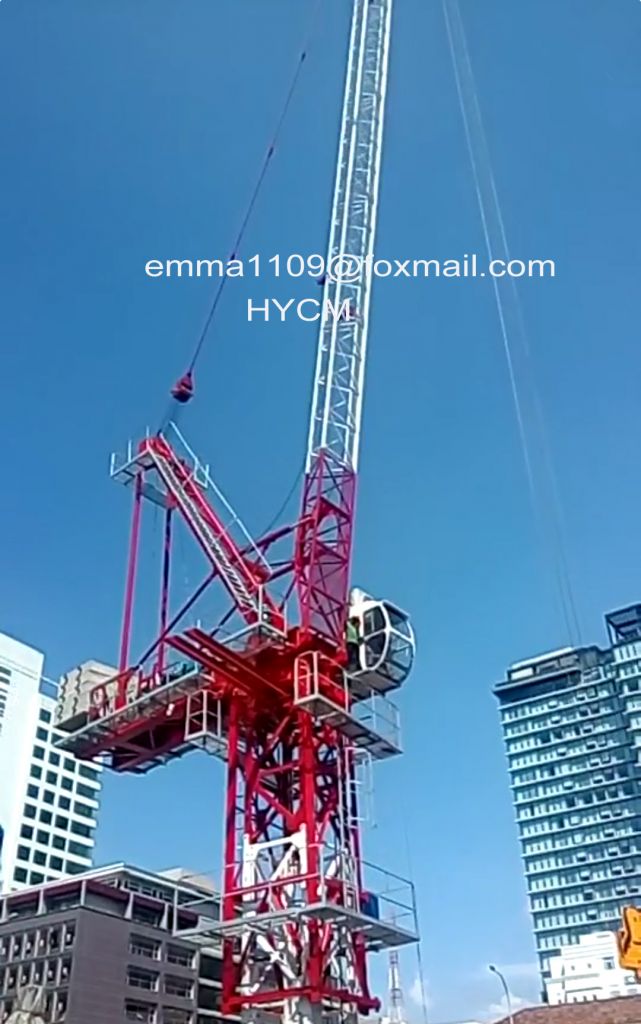 8t D4522 Luffing Tower Crane 45 meters Luffing Jib Factory Price