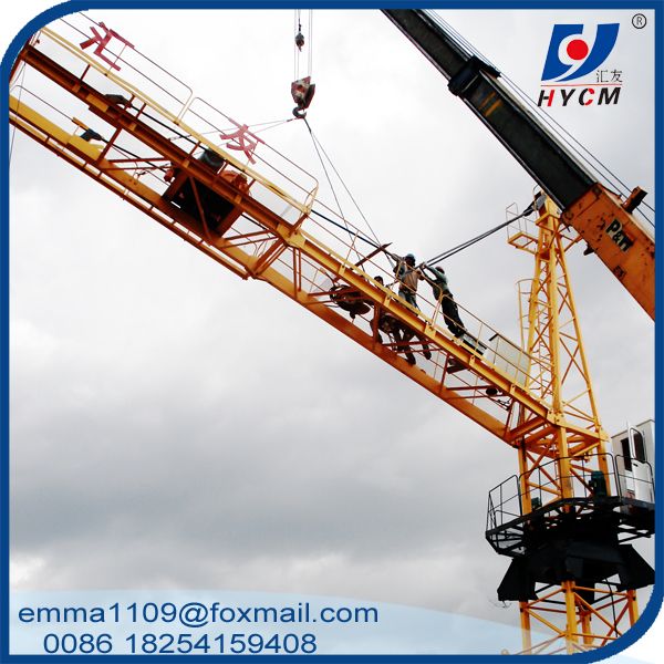 TC5013 Hammerhead Tower Crane 50m Working Jib 6t Max.Load 40m Height