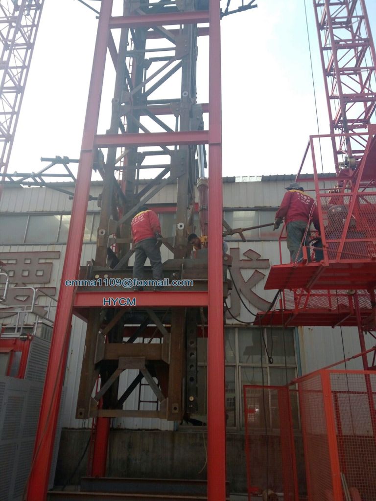 QTD4522 Inner Climbing Luffing Tower Crane 6t Load 45m Jib L46 Mast