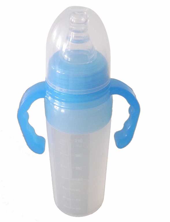 silicone frosted baby feeding bottle