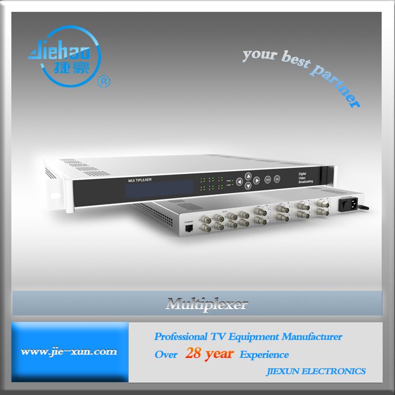 4 group ASI output digital TV multiplexer