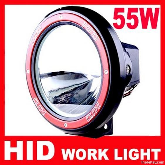 7'' 55W 12V/9~16V Offroad Light HID Drive Light H3 HID work light