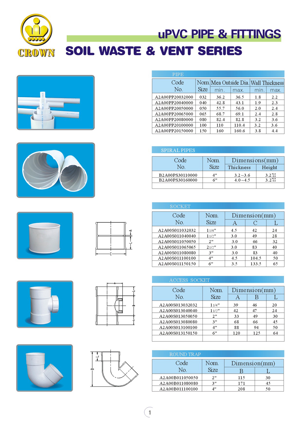 PVC Pipe and Fitting for Water Supply and Drainage