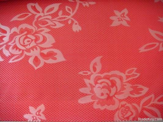 xinhua red jacquard mattress fabric