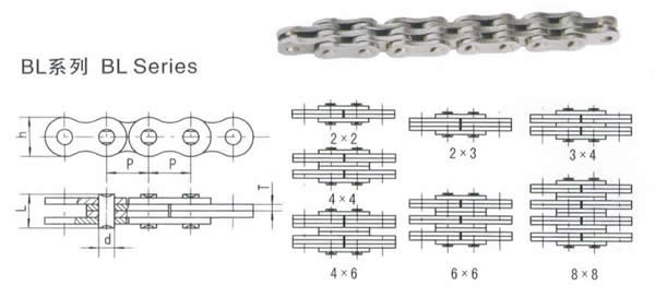 Stainless steel leaf chain