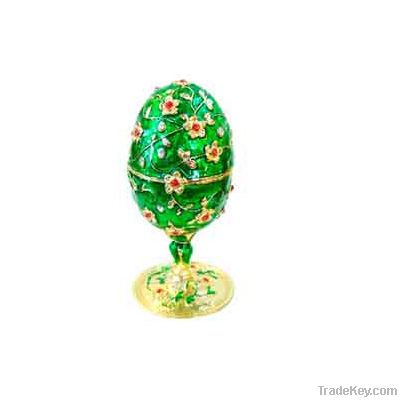 Christmas gifts Metal Easter Egg Jewelry Box