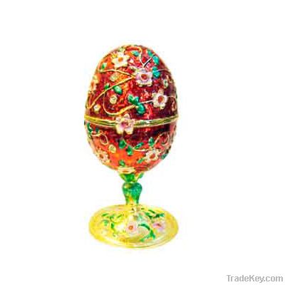 Christmas gifts Metal Easter Egg Jewelry Box