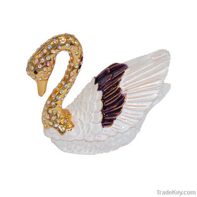 Goose type trinkets for home decoration jewelry box