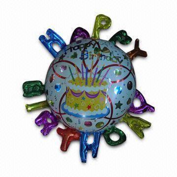 Birthday Party Decoration in 3-D Shape with Beautiful Colors, Availabl