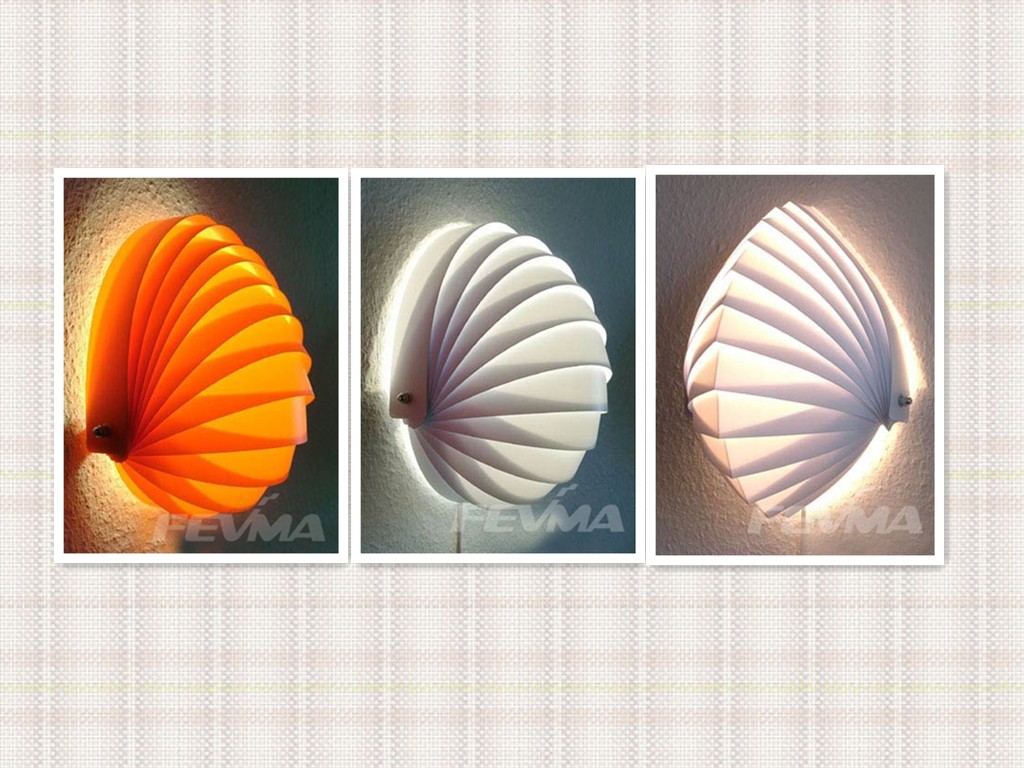 shell wall light