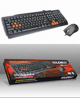 X-180 wired keyboard mouse combo