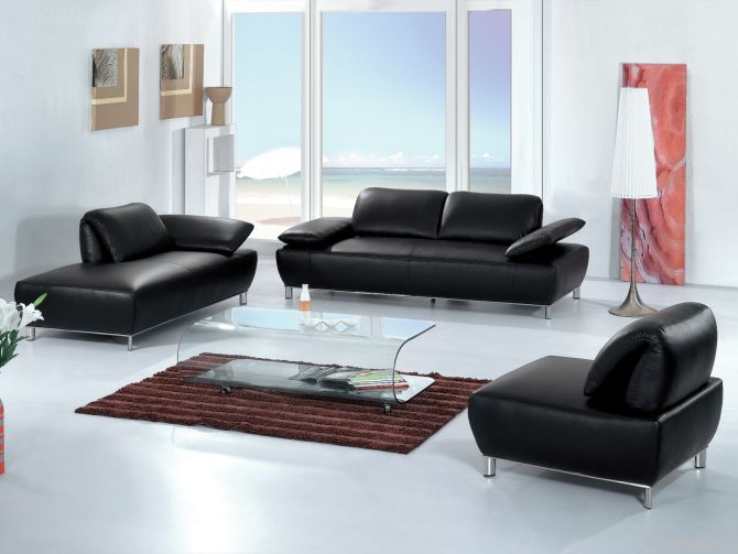 Italian leather modern design hotel sofa
