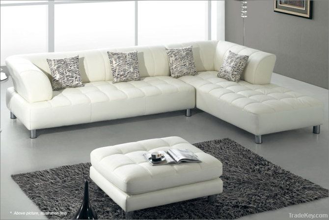 Italian leather modern design hotel sofa