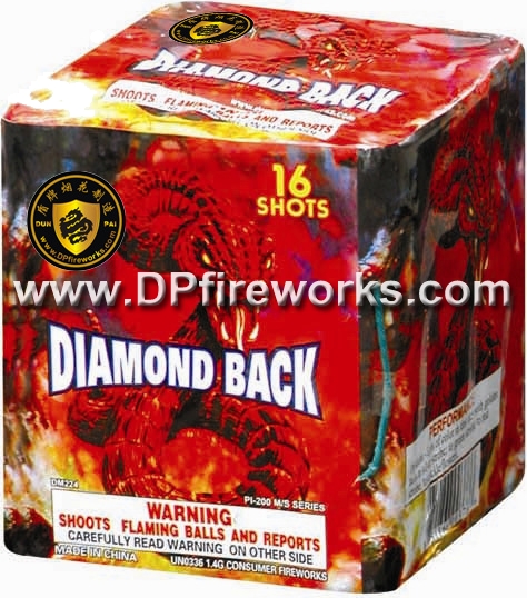 DP-224 Diamond Back - 200g Cake fireworks