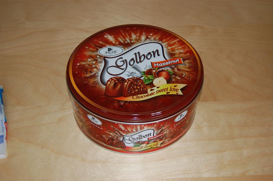 GOLBON CHOCOLATE TIN BOX
