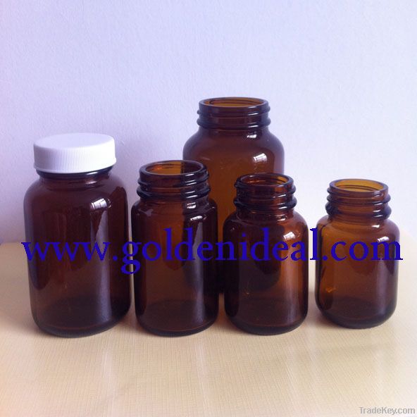 Amber glass jar for tablets