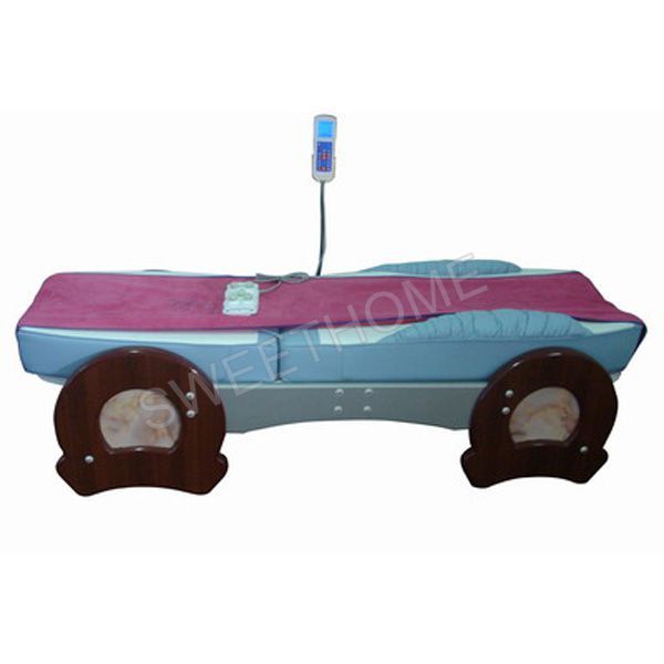 Electric Full Body Jade Roller Thermal Wooden Massage Bed