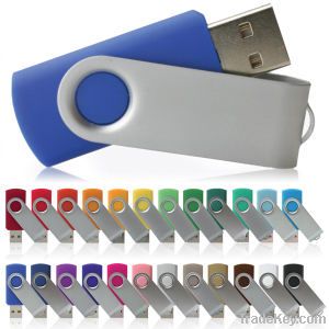 2GB swivel USB flash drive, supports plug and play function