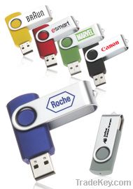 2GB swivel USB flash drive, supports plug and play function