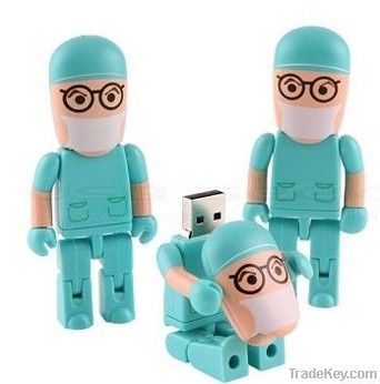 2/4GB Male Nurses USB Flash Drives with Activity Limbs Suitable for Ho