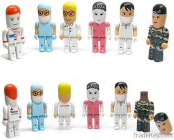 2/4GB Male Nurses USB Flash Drives with Activity Limbs Suitable for Ho