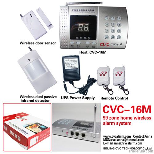 99 zone home security wireless alarm system control panel