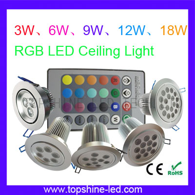 RGB LED ceiling light