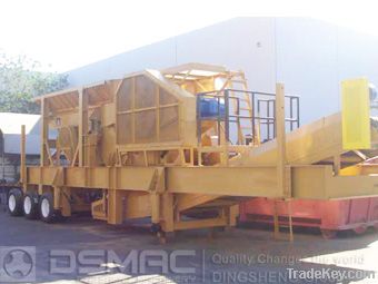 High Efficient Tyre Mobile Crusher Plant