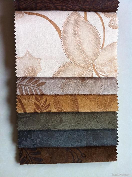 bronzed faux suede fabric