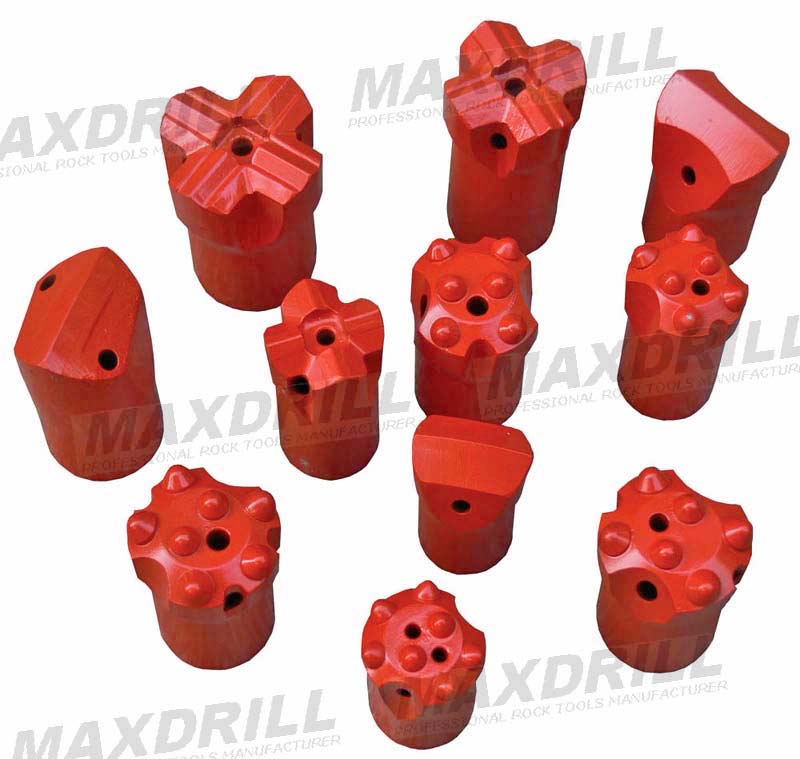Maxdrill Tophammer  taper bits and rods