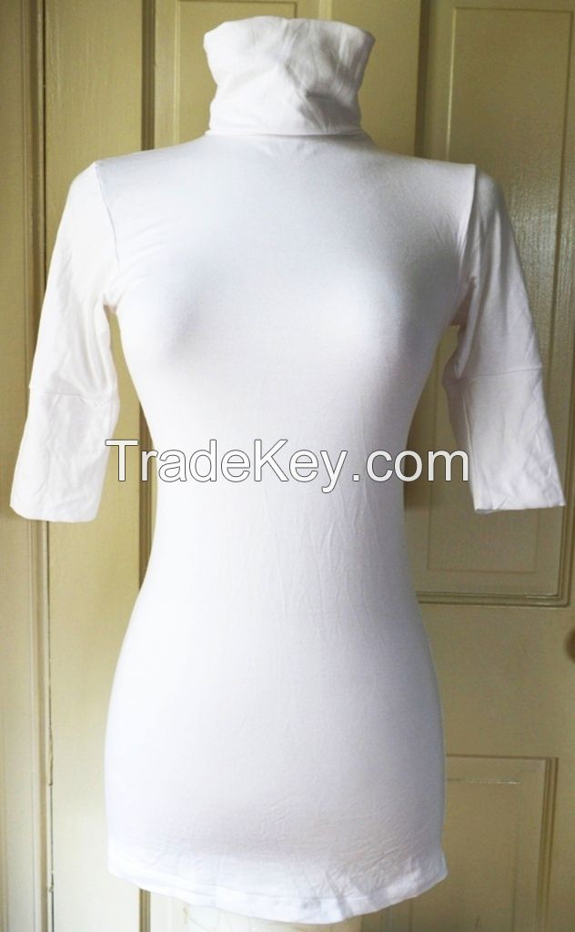 100% COTTON MADE IN USA WHITE TOPS & TUNICS