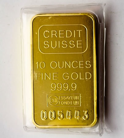 10 oz. Gold Bullion Bars