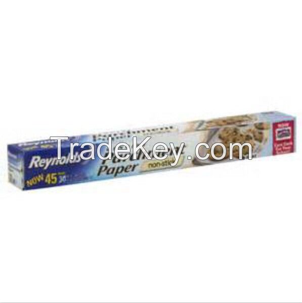 Best price kitchen used aluminum foil laminated parchment paper rolls