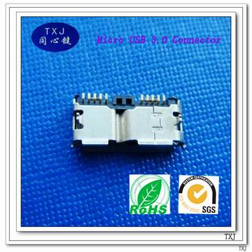 Micro USB 3.0 Connector, B Female Dip Type