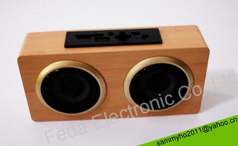 Wooden TF(no need transform)/SD/USB mini speakerÃ�Â 