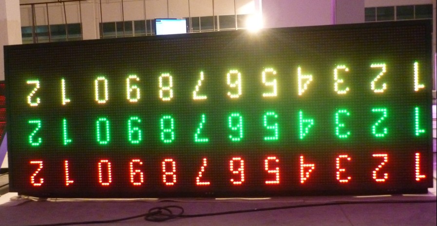 Moving led sign